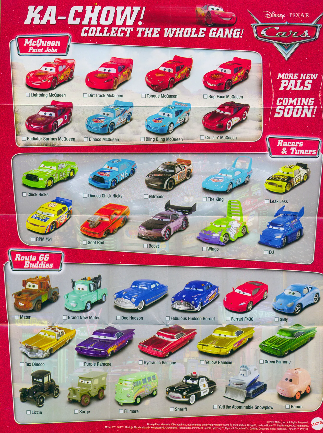 50390 cars diecast collection