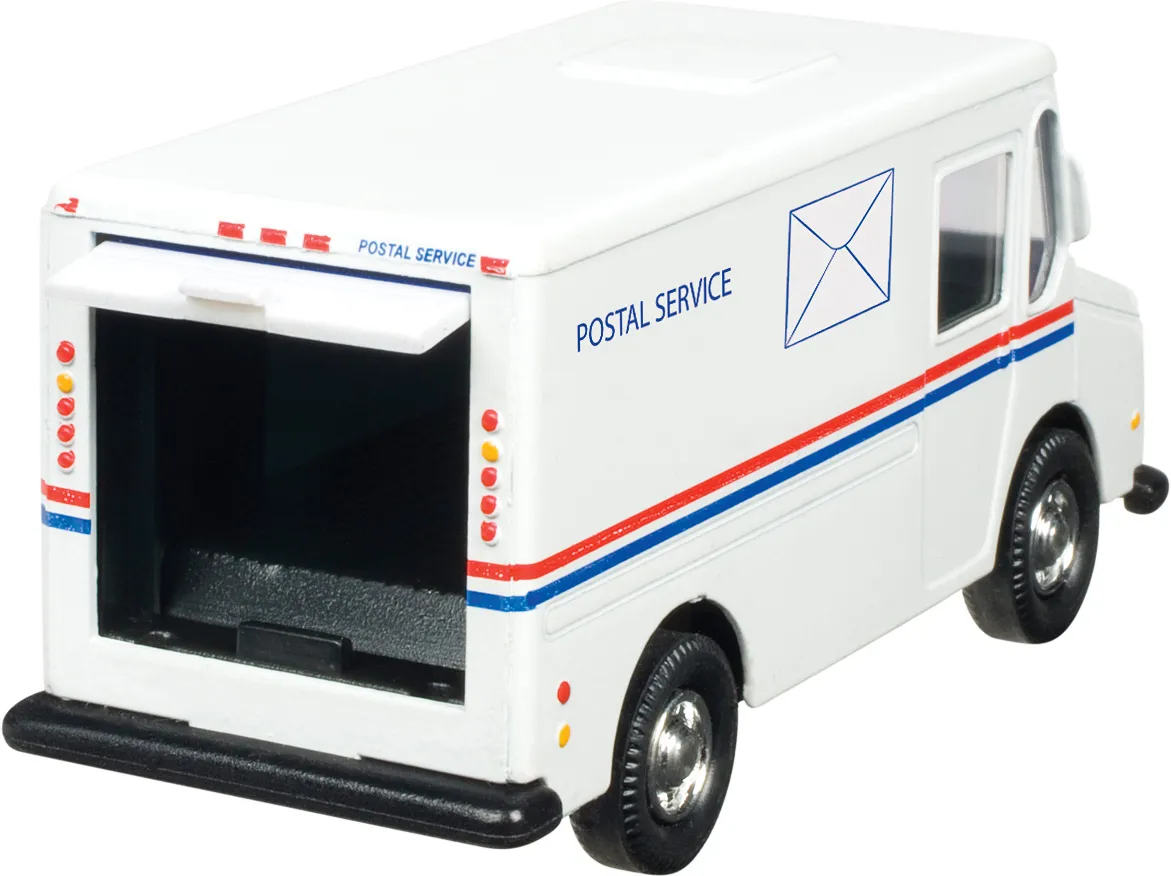 50548 diecast usps mail truck interior